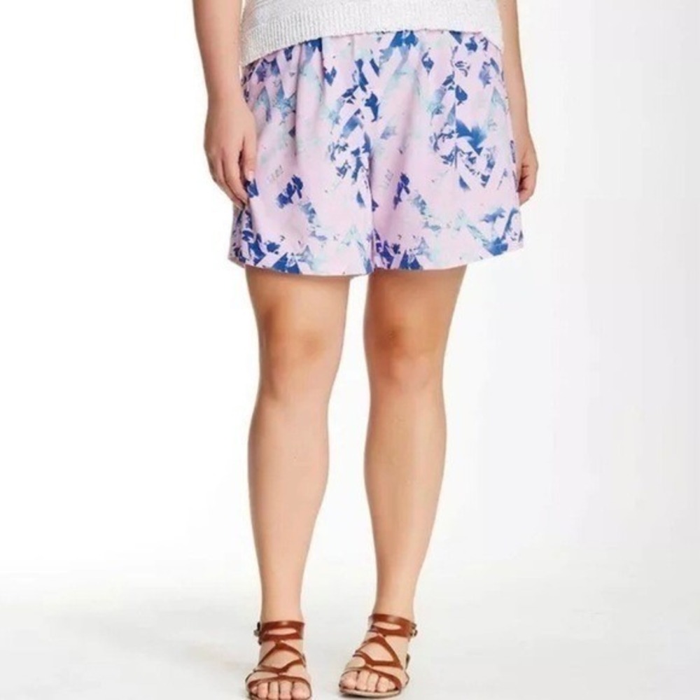 Modamix Women's‎ Abstract Chevron Print Shorts - Size 16W